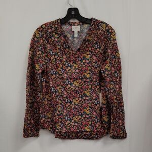 St Johns Bay Floral Long Sleeved Blouse